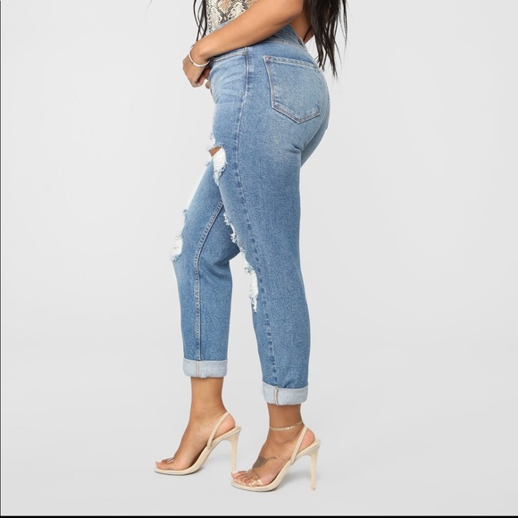 ✨HP✨ 👑I Got It From My Mama💅🏾Distressed Jeans👖 - Picture 9 of 9